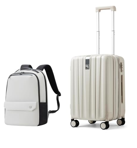 Hanke Carry on Backpack and 20 Inch Expandable Carry on Luggage 22x14x9 Airline Approved Lightweight PC Hard Shell Suitcases with Wheels,Travel Laptop Backpack for Men & Women