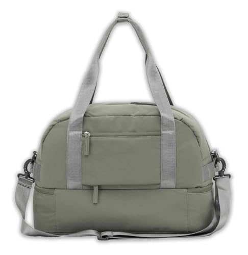 Harley-Davidson Women's Black Opal II Over-Under Weekender Duffel Bag, Green