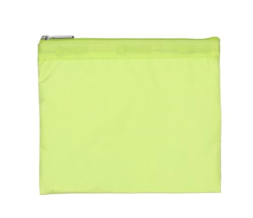 LeSportsac Lime Deluxe Everyday Crossbody Bag + Cosmetic Bag, Style 7507/Color R136, Uplifting & Vibrant Zingy Lime Hue, Fashion Trending Zesty New Neutral Evokes Strength, Positivity & Renewal