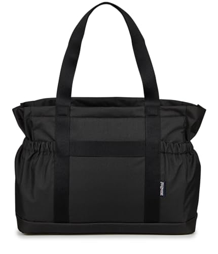 JanSport Large Day Tote – 31L Spacious, Padded 15" Laptop Sleeve, Side Water Bottle Pocket, Durable & Versatile for Everyday Use, Black