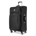 Skyway Epic Softside Large Checked Luggage - Lightweight Suitcase with Wheels | TSA Approved Travel Bag | Spinner Suitcase | Large Luggage Set with Telescoping Handle, 28 inch, Black