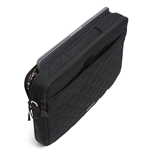 Vera Bradley Women's Performance Twill Laptop Crossbody Workstation, Black, One Size