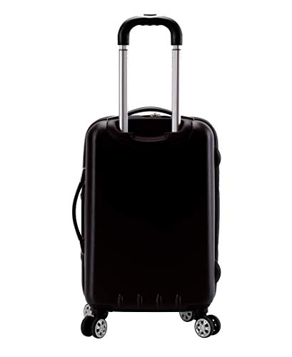 Rockland Milan Hybrid Spinner Wheel 3 Piece Luggage Set (20"/24"/28"), Brown