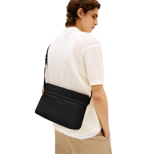 Tommy Hilfiger Mens Messenger, BLACK