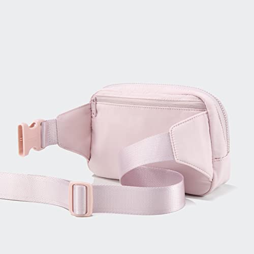 Pander Belt Bag Large 2L, Nylon Fanny Pack Purse for Women and Men with Adjustable Strap, Pink