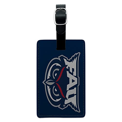 Florida Atlantic University Primary Rectangle Leather Luggage Card ID Tag