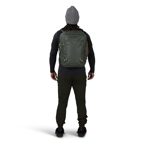 Osprey Transporter 26+6 Travel Pack - Expandable Personal Item Backpack with Laptop Sleeve - Lightweight Daypack, Pine Leaf Green