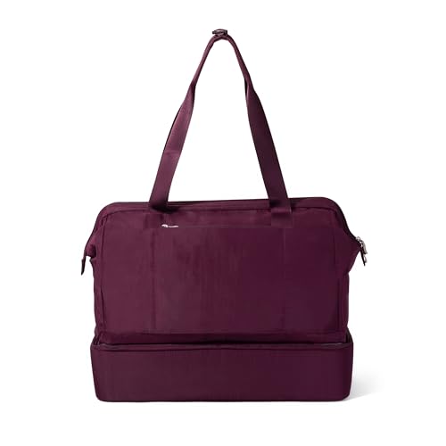 Modern Weekender - Lightweight 18"x15.7"x9.4" Duffel Carry-on Travel Bag for Women