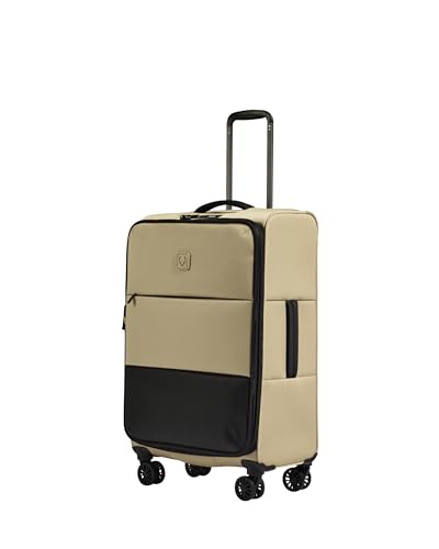ANTLER Soft Stripe Medium Checked Luggage, Sand Yellow, 27.2", 74-88L