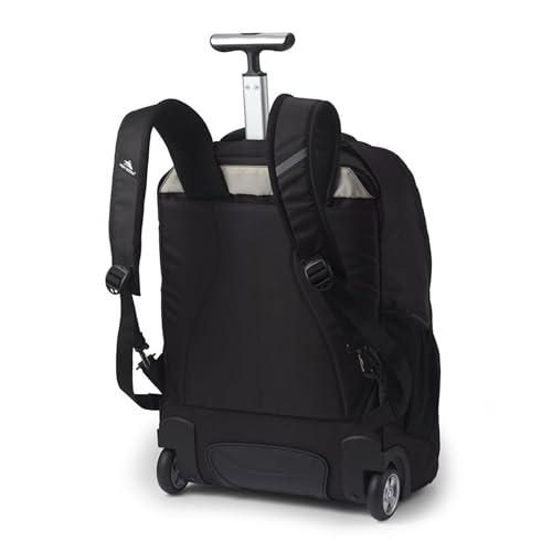 High Sierra Freewheel Pro Wheeled Backpack, Rolling Laptop Bag for Travel, Fits most 15” Laptops, 40L, Black