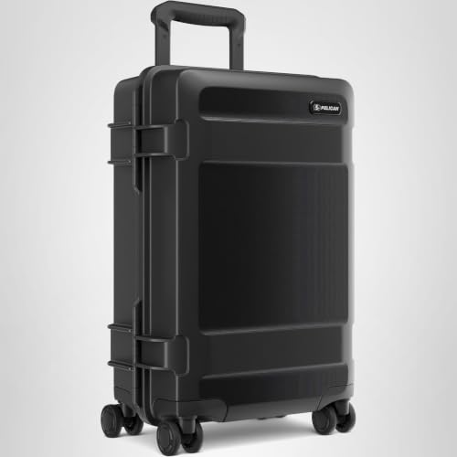 Pelican ATX Luggage - Hardside Carry On Luggage with Wheels - 22 Inch Carry On Bag - Airline Approved (Black)