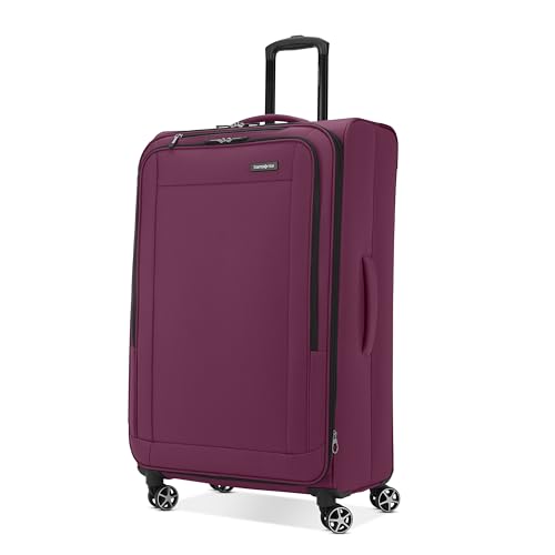 Samsonite Saire LTE Softside Expandable Luggage with Spinners | Raspberry | 3PC (CO/MED/LG)