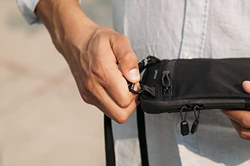 NOMATIC Black Access Pouch: Versatile Sling, Anti-Theft Messenger, and Crossbody Bag for Women and Men - Perfect for Daily Use, Compression Hiking Sling, Organizer Travel Pack - Stylish and Practical