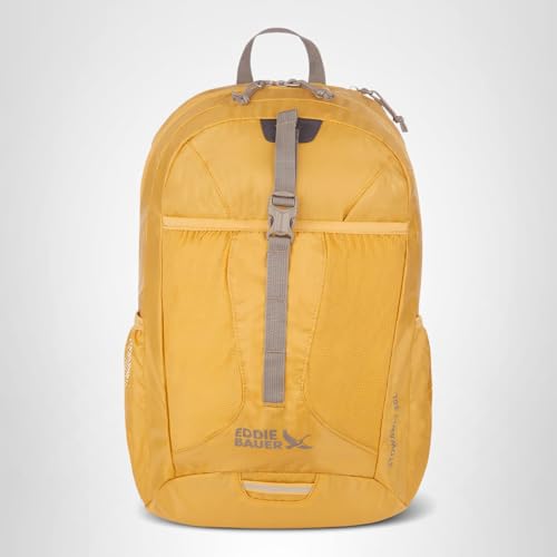 Eddie Bauer Stowaway Packable Backpack | Travel | Outdoor | Lightweight | Foldable | Durable | Ripstop Polyester | 20L - Field Gold