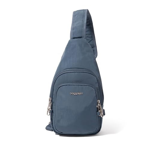 Securtex® Anti-Theft Daytripper Sling - 7x12" Travel Safe Crossbody Bag w/Locking Zippers, Slash-Resistance