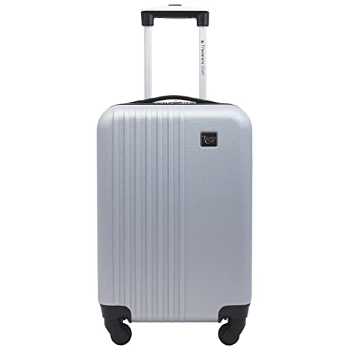 Travelers Club Cosmo Luggage, Silver-20, 20-Inch