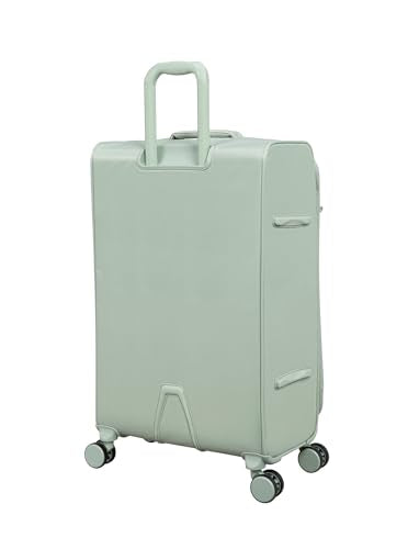 It Luggage Lustrous Luxe 28" Softside Checked 8 Wheel Spinner, Desert Sage