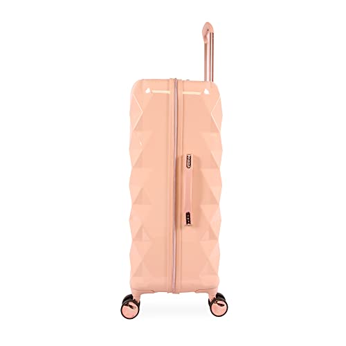 BEBE Women's Luggage Hardside Spinner, Rose Gold, Check-in 29''