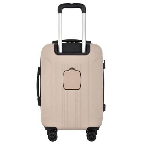 Travelers Club Chicago Plus Hardside Luggage, Mushroom, 3 Piece Set