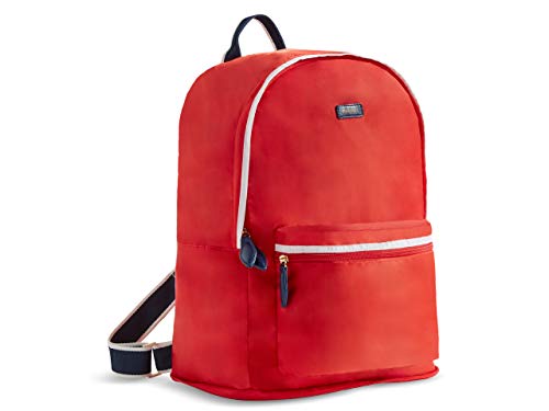Paravel Foldable Travel Backpack | Bebop Red | Everyday Lightweight, Packable Travel Hiking Nylon Daypack, Carry On Luggage Bag for Women and Men