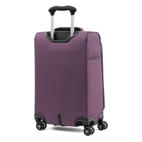 Travelpro Tourlite Softside 21" Expandable Luggage with 4 Spinner Wheels, Lightweight Suitcase, Carry-On, Deep Purple