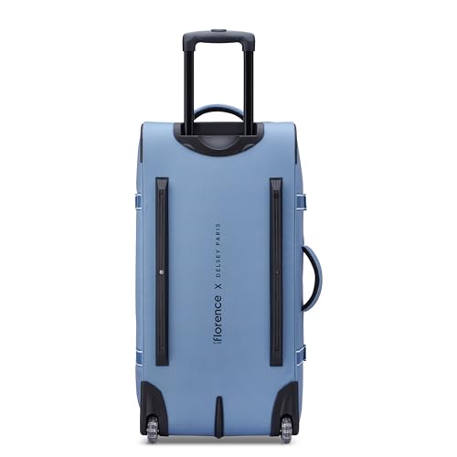 florence by mills On A Roll Two Wheel Rolling Travel Duffle Bag, Zinc Blue, 28 Inch