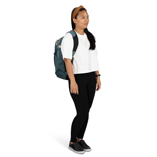 Osprey Flare Commuter Laptop Backpack - Everyday Bag for College, Work, and Travel - with Laptop Sleeve & Bottle Pockets, Cascade Blue/Torrent Blue