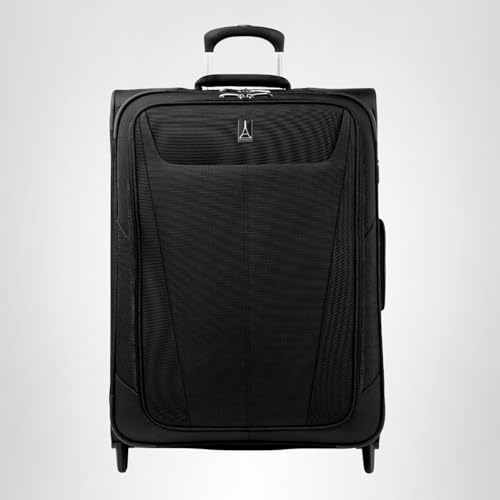 Travelpro Maxlite 5 Softside Expandable Upright 2 Wheel Carry-on Luggage, Lightweight, 20-Inch — Black