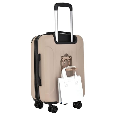 Travelers Club Chicago Plus Hardside Luggage, Mushroom, 3 Piece Set