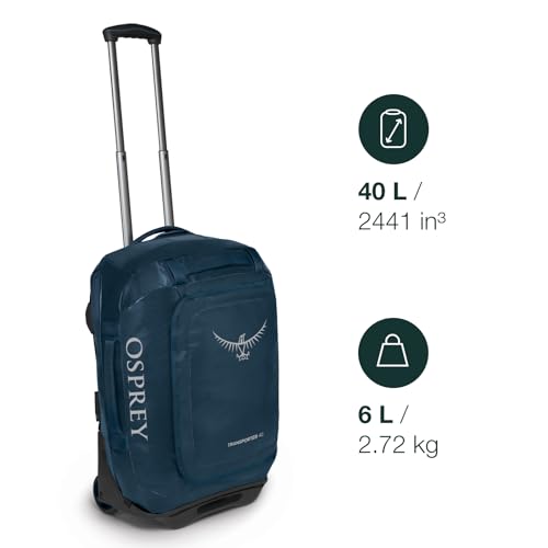 Osprey Transporter 40L Wheeled Travel Duffel Bag, Tan Concrete