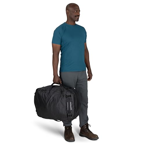 Osprey Transporter 65L Lightweight Travel Duffel Bag - Water Resistant Durable Gear Bag for Men and Women, Pine Leaf