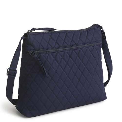Vera Bradley Women's Premium Cotton Original Zip Hipster Crossbody, Peacoat, One Size