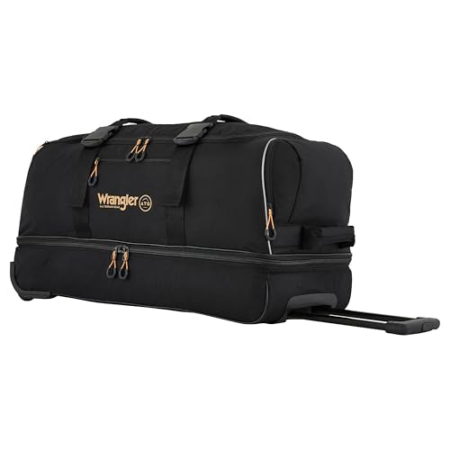 ATG Compass Rolling Travel Duffel Bag, Rich Black, 25-Inch