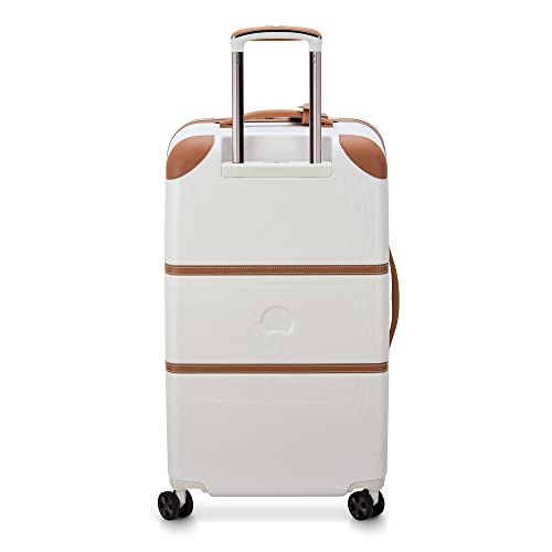 DELSEY PARIS Chatelet Air 2.0 - Hardside Checked Luggage Trunk 26 Inch - TSA Lock - 360° Spinner Wheels - Polycarbonate Travel Suitecase - Angora