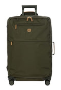 Bric's X-Bag Large Spinner with Frame, Water-Resistant 360° Wheeled Checked Luggage with Ergonomic Handle and Organized Interior – 27 Inch, Olive