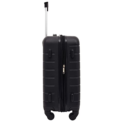 Wrangler Smart Spinner Hardside Luggage, 3 Piece Set, Black