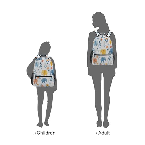 SyXIOP Cartoon Cute Elephant White carry on backpacks for kids with big books bag for teen para bebes varon
