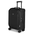 Victorinox Crosslight Frequent Flyer Plus Softside Carry-On - Lightweight Rolling Suitcase for Travel Essentials - Expandable Luggage with Foldable Organizer - 46 Liter, Black