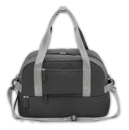 Harley-Davidson Women's Black Opal II Over-Under Weekender Duffel Bag, Gray