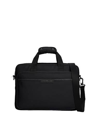 Tommy Hilfiger Mens Repreve Computer Bag, BLACK One Size