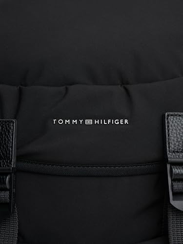 Tommy Hilfiger Mens Travel Flap Backpack,BLACK One Size