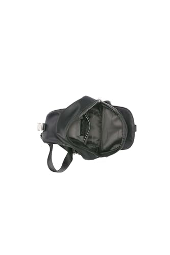 Calvin Klein Jessie Organizational Sling Backpack, Black/Silver, One Size