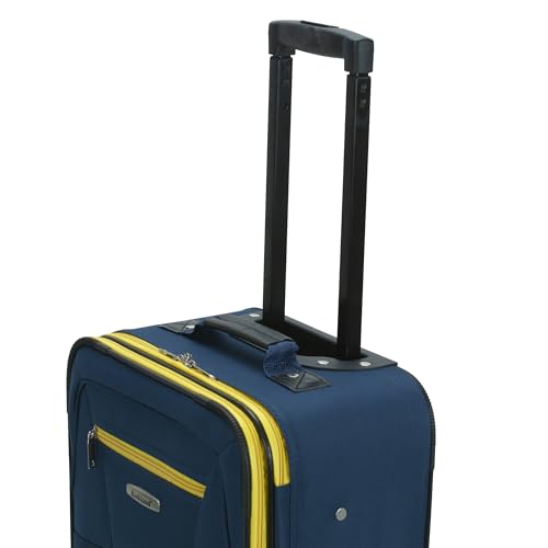Rockland Fashion Softside Upright Luggage Set, Navy, 2-Piece (14/19)