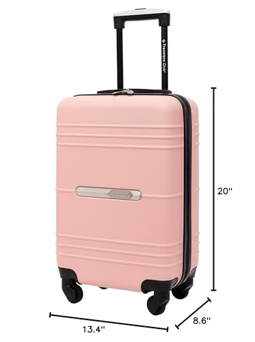 Travelers Club 22" Richmond Spinner Carry-On Luggage, Rose Gold