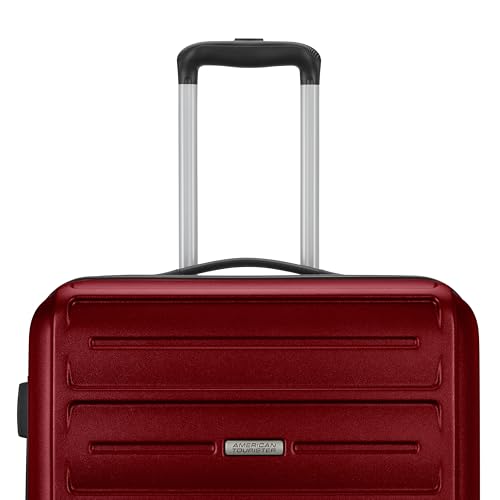 American Tourister Westridge Hardside Luggage Set with Spinner Wheels, Holly Red, 3PC Set (CO/M/L)