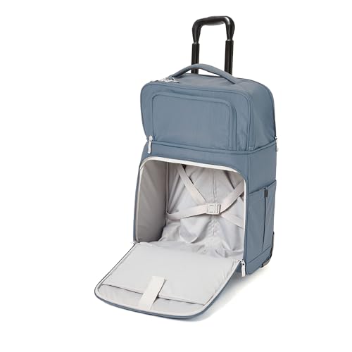 Baggallini Expandable Underseat Carry-On - Lightweight Travel Luggage Carry On Weekender with Wheels