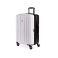 SwissGear 8028 Hardside Expandable Spinner Luggage, Black/White, Checked-Large 28-Inch