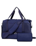Wandering Nature Personal Item Bag 18x14x8 Travel Duffel Bag Underseat Carry on Luggage with Shoe Compartment Wet Pocke Toiletry Pouch for Women Men Patent Pending