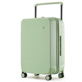 mixi Carry On Luggage Airline Approved Wide Handle Lightweight Luggage PC Hard Shell Suitcases Rolling Suitcases with Spinner Wheels & TSA Lock, 20 Inch Avocado Green