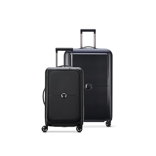DELSEY PARIS Turenne Hardside Luggage with Spinner Wheels, Black, 2-Piece Set with Soft Pocket (19/27)